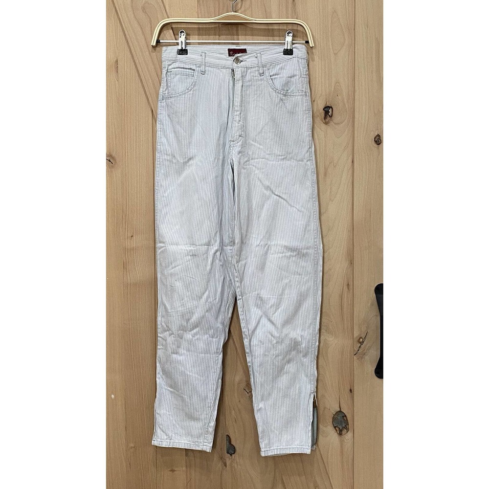 Vintage Denim Striped Pants Size 9/10